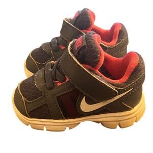 Nike‎ Toddler Girls Sneakers Black Pink White Size 3C Baby Shoes Playground